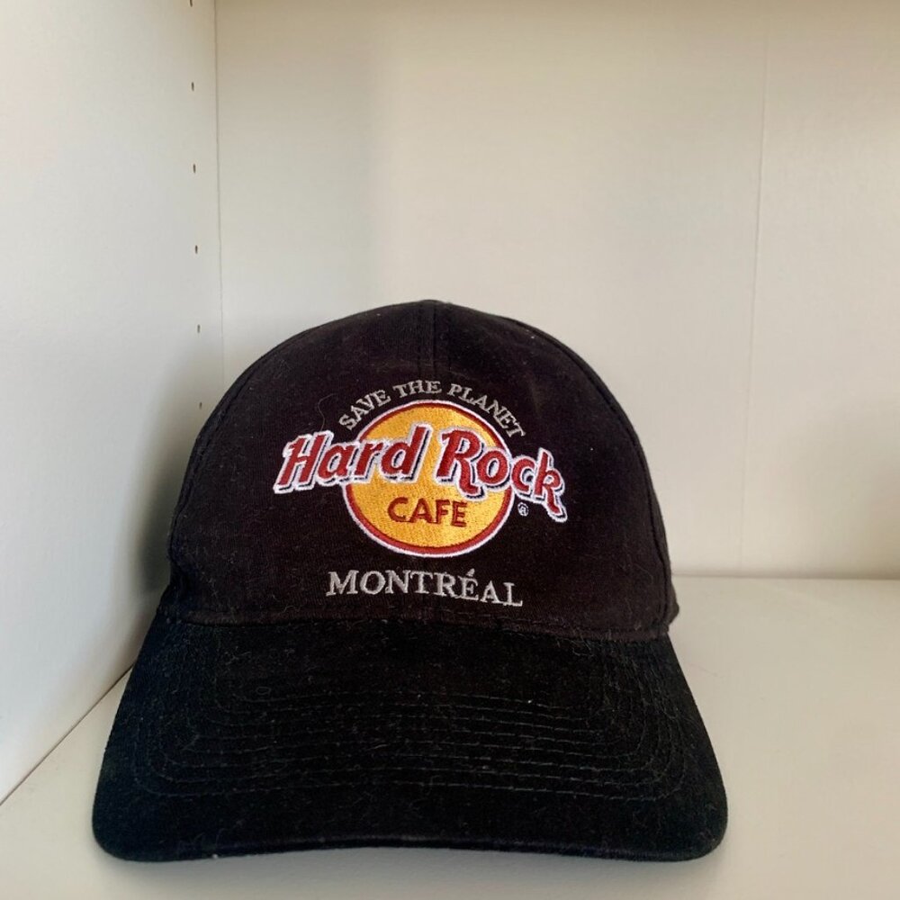 Vintage Hard Rock Cafe Montreal Dad Hat Cap Black Adjustable Strapback